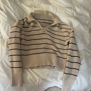 Pistola Arlo Pullover in Dove Navy Strip